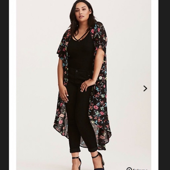 torrid Tops - Torrid Floral Duster Kimono